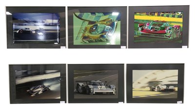 Lot 62 - 6 assorted framed Audi related pictures