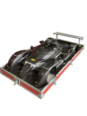 Lot 86 - Flight case containing Bentley Speed 8 wind tunnel model, no. 004