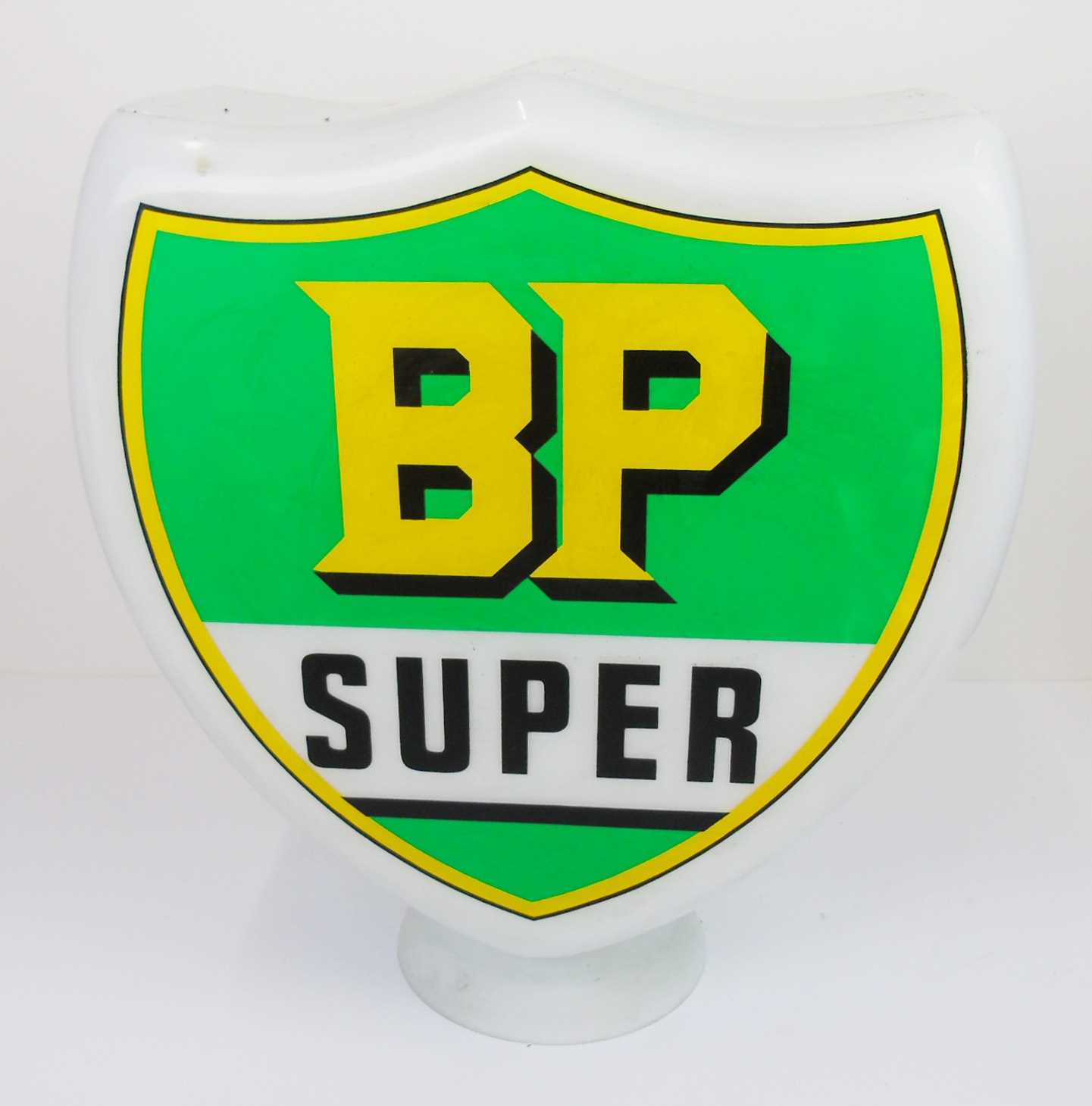 Click for high resolution Lot 8 - A“BP SUPER” petrol globe and NATIONAL REGULAR’ petrol globe