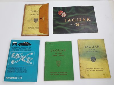 Lot 10 - A small selection of Jaguar hand books