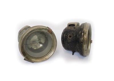 Lot 15 - A pair of 6.5” Lucas King of The Road oil side lamps