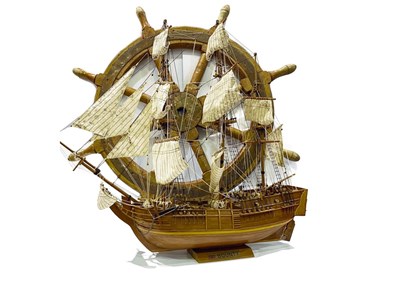 Lot 94 - A wood model of the galleon Bounty