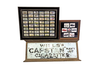 Lot 97 - A Wills Capstan cigarettes glass display sign