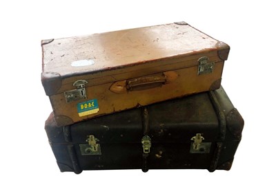 Lot 101 - Two vintage suitcases.