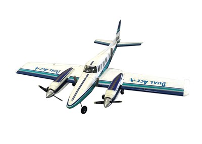 Lot 103 - A good model of a Beechcraft twin engine plane on a display stand