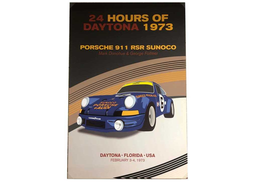 Lot 114 - Print showing a Porsche 911