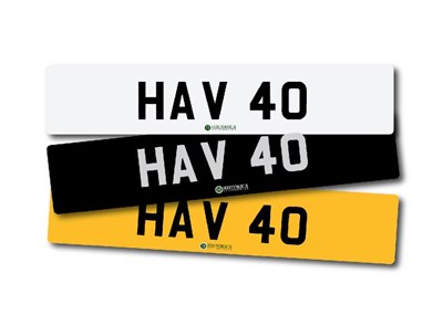 Lot 124 - Number Plate HAV 40