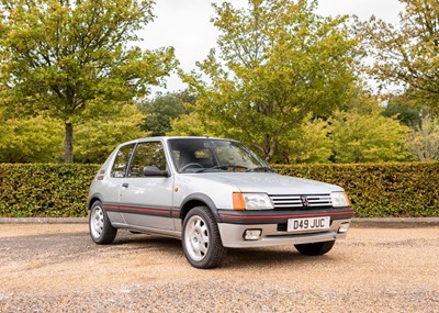 Lot 208 - 1987 Peugeot 205 GTI (1.9 Litre) Ex Sir Stirling Moss