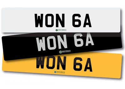 Lot 214 - Number Plate WON 6A