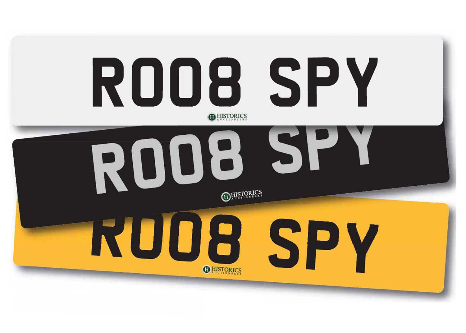 Click for high resolution Lot 101 - Number Plate RO08 SPY