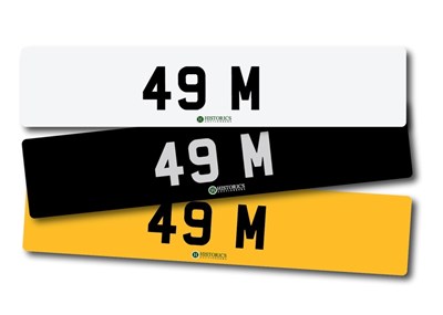 Lot 262 - Number Plate 49 M