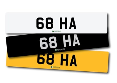 Lot 263 - Number Plate 68 HA