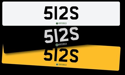 Lot 199 - Number plate 512 S