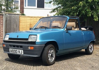 Lot 265 - 1983 Renault  5 TX Cleveland Convertible