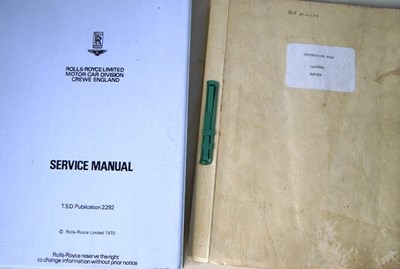 Lot 7 - Two reprinted Service Manuals