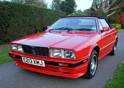 Lot 228 - 1987 Maserati Bi-Turbo Spyder by Zagato