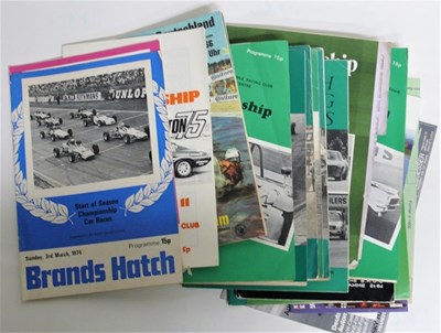 Lot 7 - A large collection of motor racing programmes, press releases, magazines, tickets etc. covering F1, sports car racing and Le Mans ranging from the 1980s to 2008.