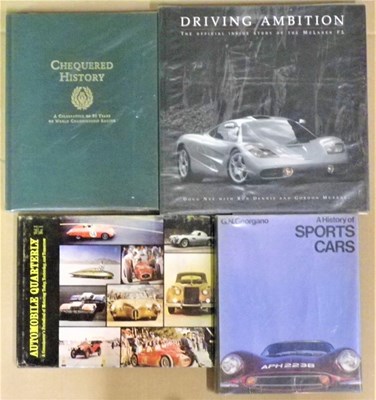 Lot 29 - Approximately eleven motoring books to include, McLaren Driving Ambitions, History of the Sports Car, Chequered History and others
