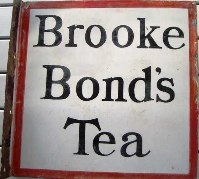 Lot 26 - Brooke Bond Tea enamel sign