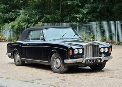 Lot 218 - 1968 Rolls-Royce  Silver Shadow Convertible by Mulliner Park Ward