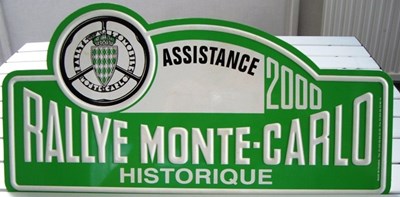Lot 29 - Rallye Monte Carlo sign