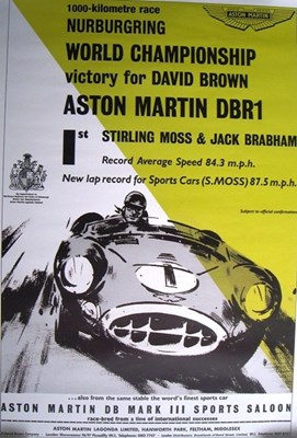 Lot 162 - An Aston Martin victory poster