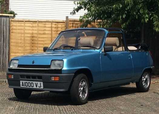 Click for high resolution Lot 129 - 1983 Renault 5 TX Cleveland Convertible
