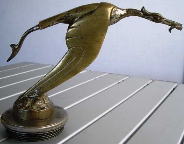 Click for high resolution Lot 127 - A large motoring mascot of a stork