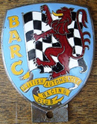 Lot 134 - British Automobile Racing Club badge