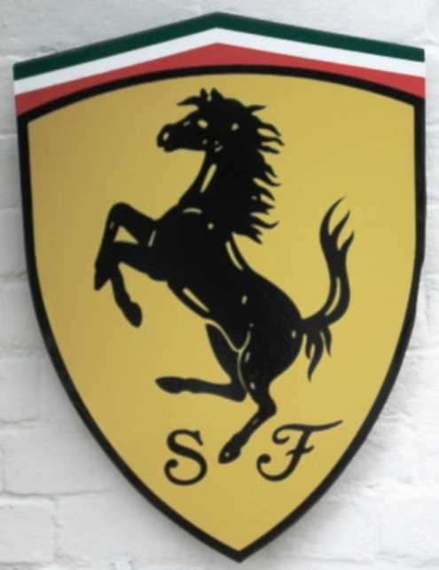 Lot 75 - A Ferrari wall plaque