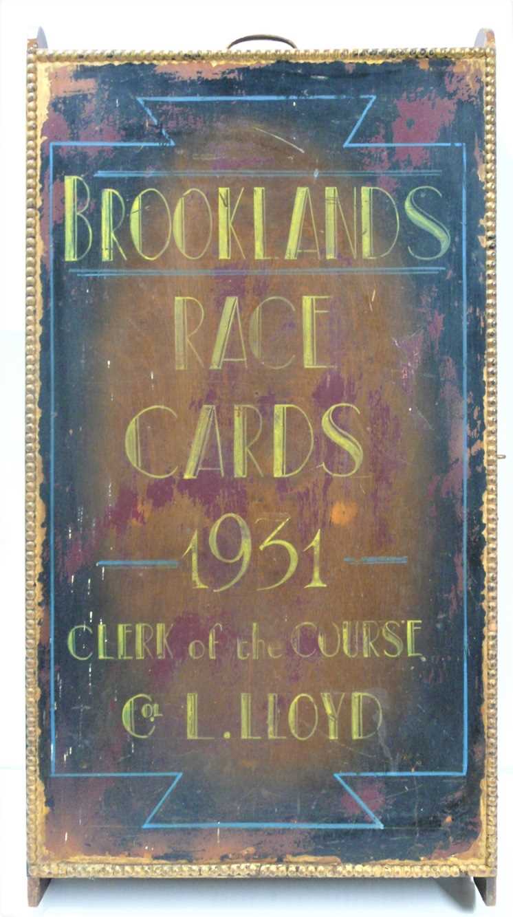 Click for high resolution Lot 33 - A  garage/classic car showroom hanging wall sign