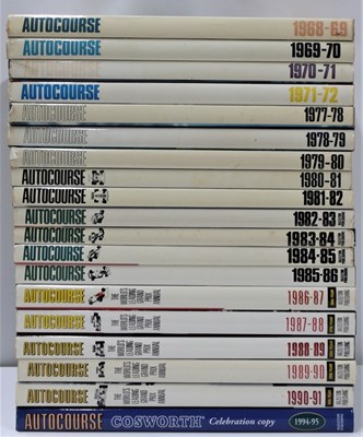 Lot 74 - A run of 24 bound volumes of Autocar magazine