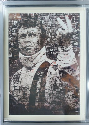 Lot 96 - An original Simon Ward painting of Hollywood’s ‘king of cool’ Steve McQueen