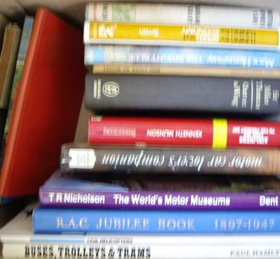 Lot 185 - A box of motoring related books