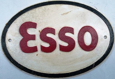 Lot 1 - A selection of cast garage wall plaques for Speedwell, Castrol and Esso