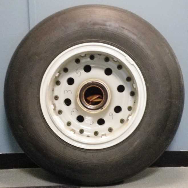 Click for high resolution Lot 3 - An unused Canberra aircraft wheel and tyre