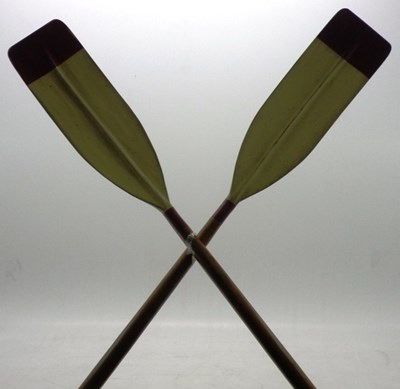 Lot 7 - A pair of reproduction rowing oar