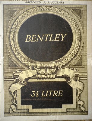 Lot 12 - Two Bentley motors publications.