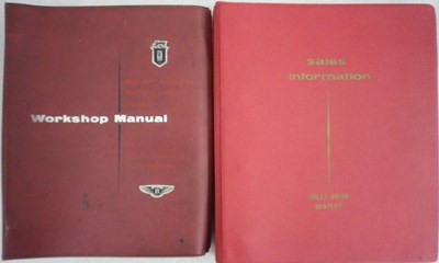 Lot 13 - A Rolls-Royce Silver Cloud and Bentley S-Type workshop manual together with a sales information folder.