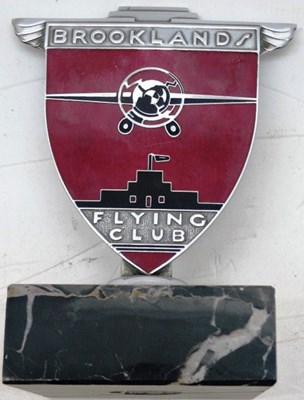 Lot 50 - Brooklands Flying Club enamel badge