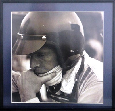 Lot 65 - Print showing Dan Gurney in 'pensive mood'