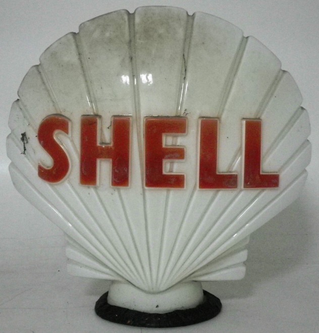 Lot 75 - An original undamaged white Shell petrol